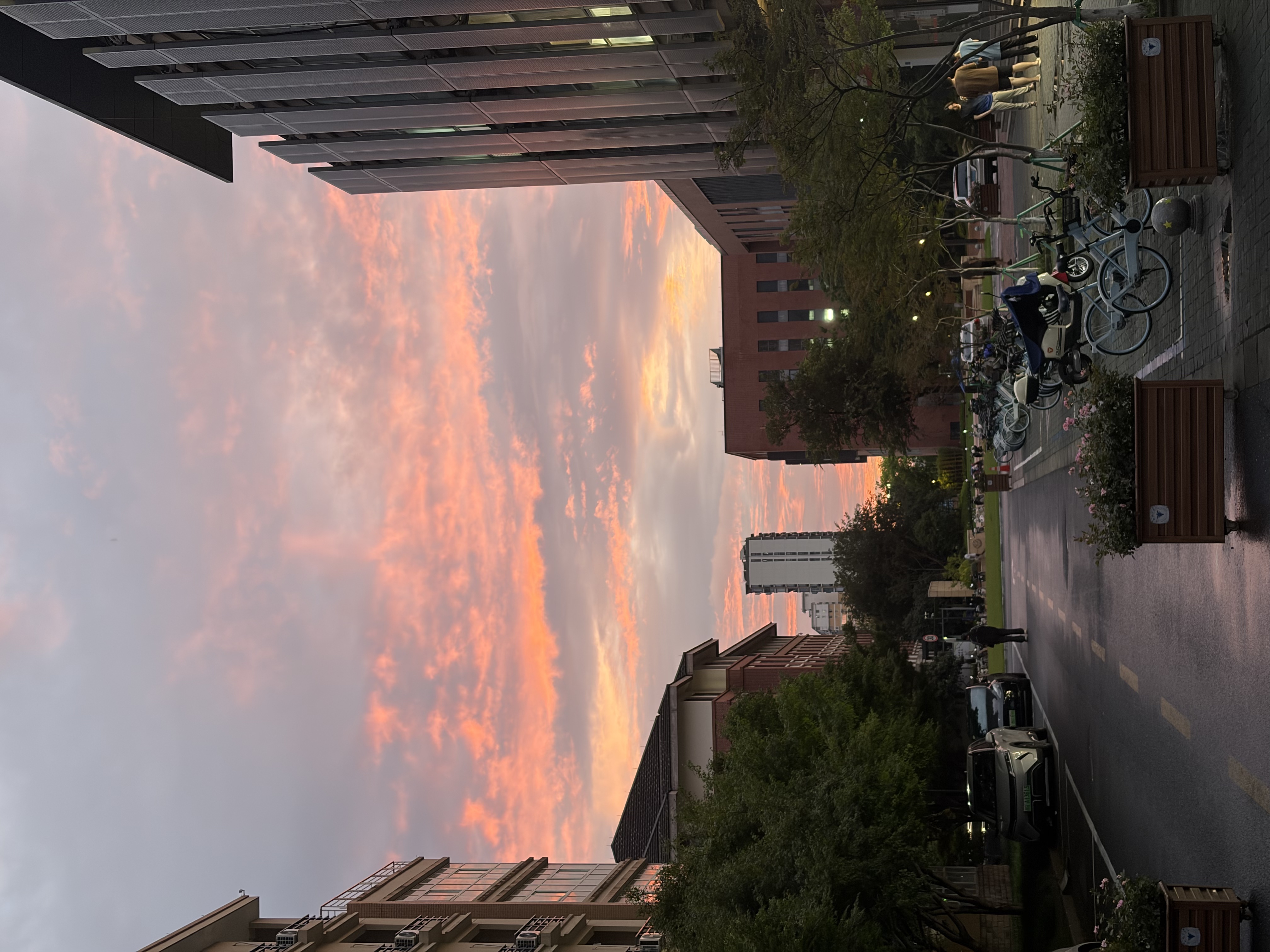 Sunset over Hangzhou City University, July 1, 2026